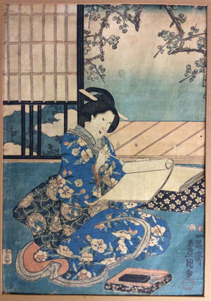 woodblock print