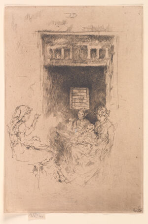 Etching and drypoint on paper