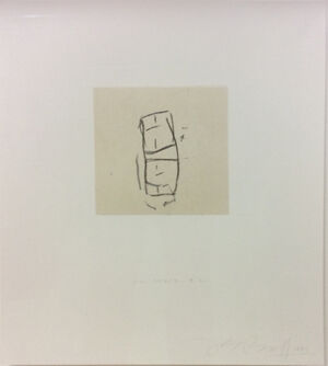 Graphite and conto crayon on gampi mounted on wove paper