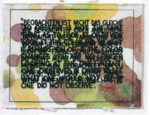 monoprint with engraving and embossment on hand-dyed Twinrocker handmade paper