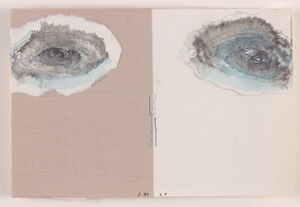 Watercolor, ink and collage