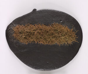 Polyurethane foam, grass and metal