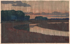 Color woodcut