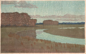Color woodcut