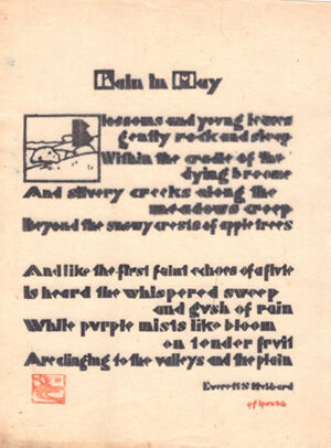 Color woodcut