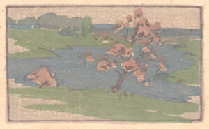 Color woodcut