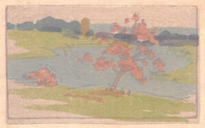 Color woodcut
