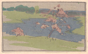 Color woodcut