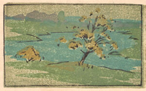 Color woodcut