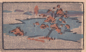 Color woodcut