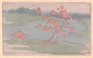Color woodcut