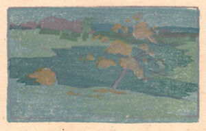 Color woodcut