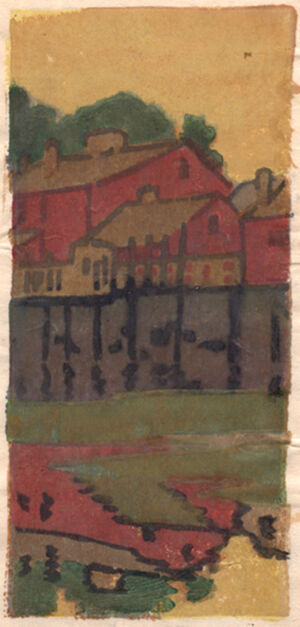 Color woodcut