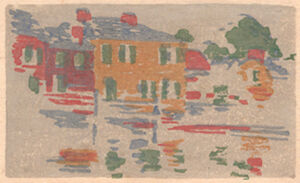 Color woodcut