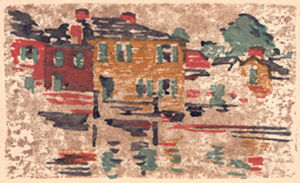 Color woodcut