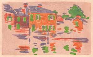 Color woodcut