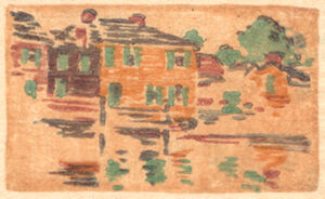 Color woodcut