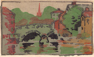 Color woodcut