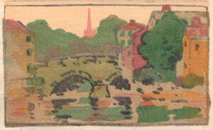 Color woodcut