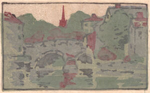 Color woodcut