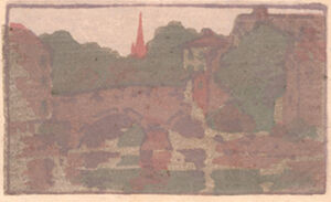Color woodcut