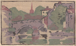 Color woodcut