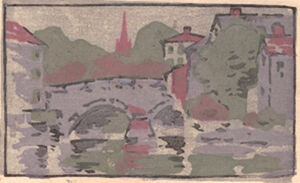 Color woodcut