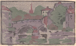 Color woodcut