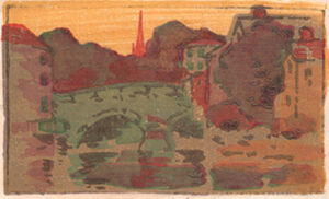 Color woodcut