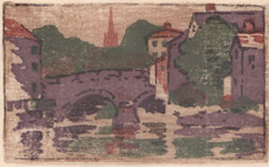 Color woodcut