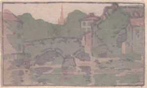 Color woodcut