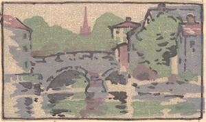 Color woodcut