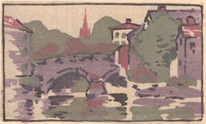Color woodcut
