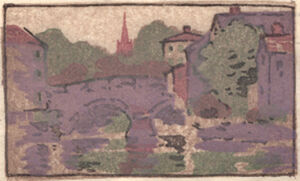 Color woodcut