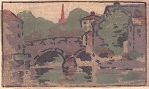 Color woodcut