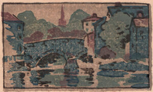 Color woodcut
