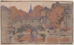 Color woodcut