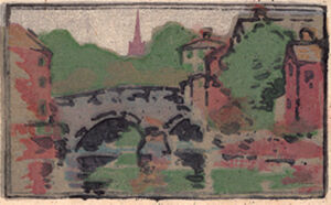 Color woodcut