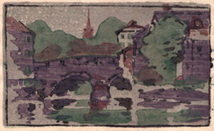 Color woodcut