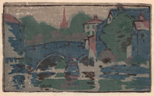 Color woodcut