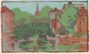 Color woodcut