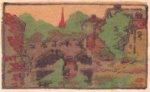 Color woodcut