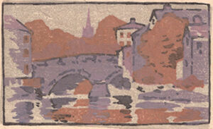 Color woodcut