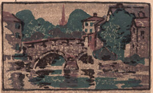 Color woodcut