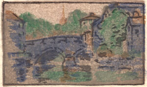 Color woodcut
