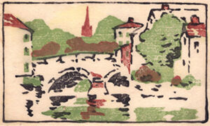 Color woodcut