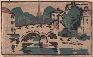 Color woodcut