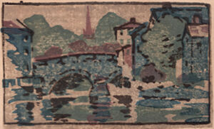 Color woodcut