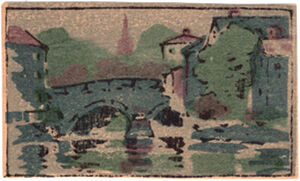 Color woodcut