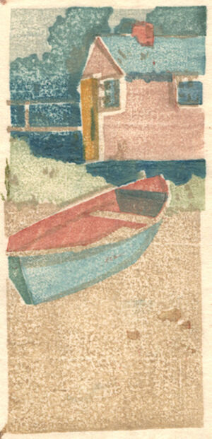 Color woodcut